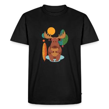 Orignal mignon - T-shirt Premium bio Homme - noir - Devant - Nico (187cm)