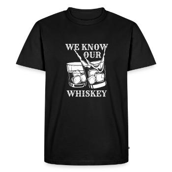 Whisky Whiskey - T-shirt Premium bio Homme - noir - Devant - Nico (187cm)