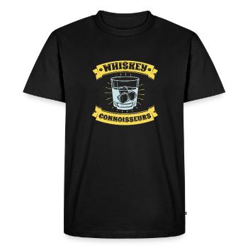 Whisky Whisky Connaisseur - T-shirt Premium bio Homme - noir - Devant - Nico (187cm)