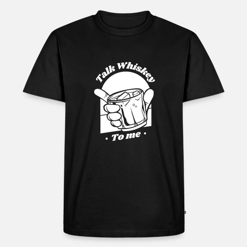 Whisky Whiskey - Männer Premium Bio T-Shirt - Schwarz