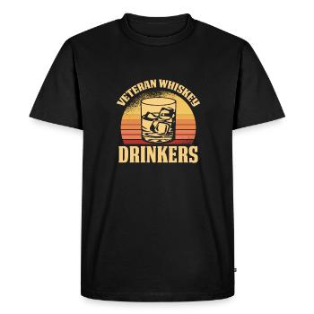 Vétéran du whisky - T-shirt Premium bio Homme - noir - Devant - Nico (187cm)