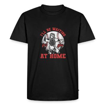Softball - T-shirt Premium bio Homme - noir - Devant - Nico (187cm)
