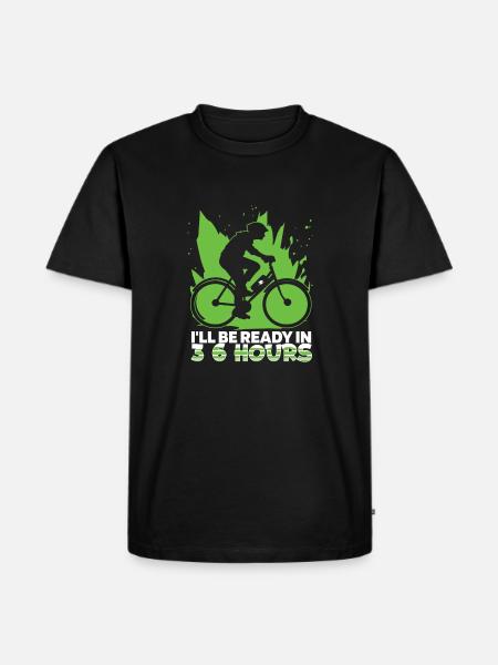 Vélo électrique Vélo électrique 3 6 heures - T-shirt Premium bio Homme - noir
