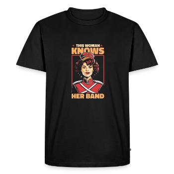 Fanfare de train de fans - T-shirt Premium bio Homme - noir - Devant - Nico (187cm)