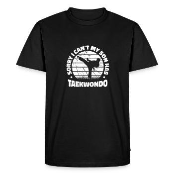 Taekwondo Taekwondo Père - T-shirt Premium bio Homme - noir - Devant - Nico (187cm)