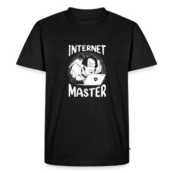 Web Developer Web Developer - Men's Premium Organic T-Shirt - black - Front - Nico (187cm)