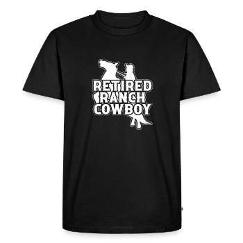 Rodeo Cowboy Cowboy de ranch à la retraite - T-shirt Premium bio Homme - noir - Devant - Nico (187cm)