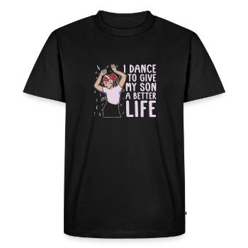 Mom Mother Son Dance Mother - Men's Premium Organic T-Shirt - black - Front - Nico (187cm)
