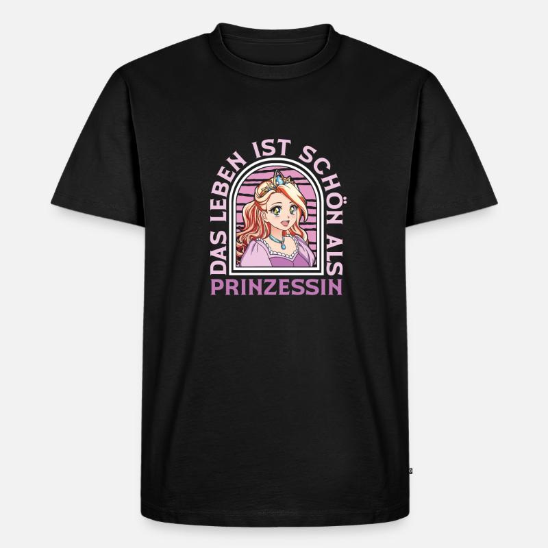 Prinzessin Fun - Männer Premium Bio T-Shirt - Schwarz