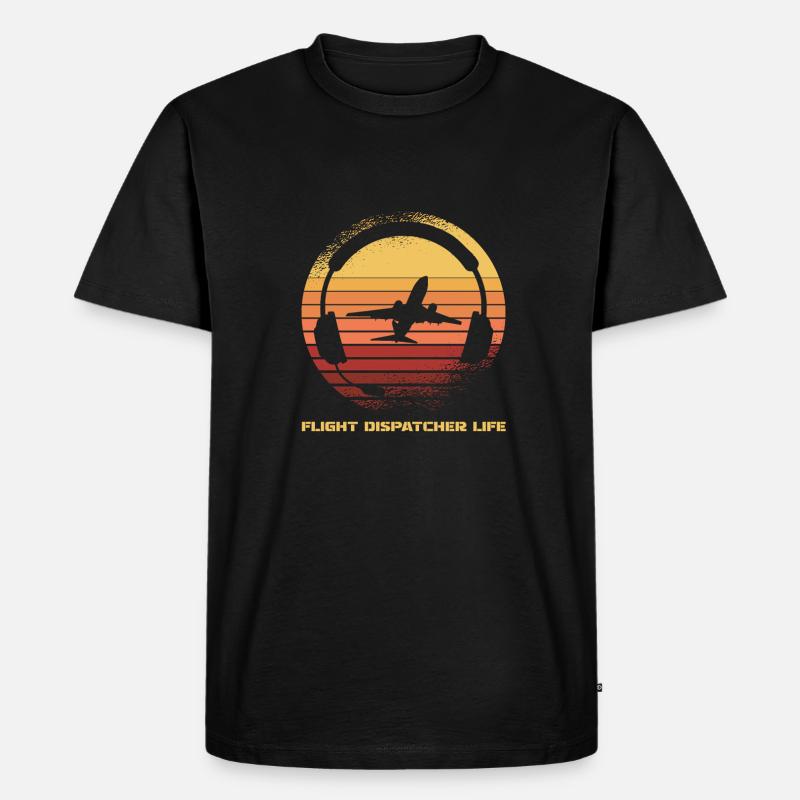 Notruf Leitstelle Einsatzzentrale - Männer Premium Bio T-Shirt - Schwarz