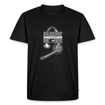 Centre d’opérations du centre de contrôle des appels d’urgence - T-shirt Premium bio Homme - noir - Devant - Nico (187cm)