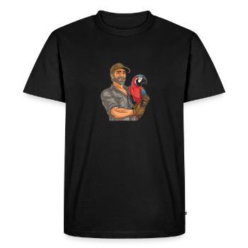 Zookeeper Zookeeper - Men's Premium Organic T-Shirt - black - Front - Nico (187cm)