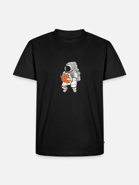 Space Space Book Space Colonization - Men's Premium Organic T-Shirt - black