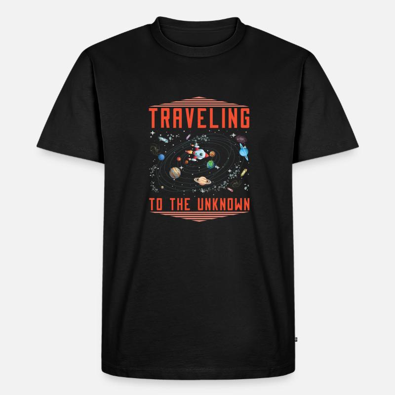 Voyage spatial Colonisation de l’espace - T-shirt Premium bio Homme - noir
