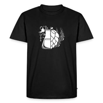 Hobby Brewer Bière Bière Artisanale Bécher Verre - T-shirt Premium bio Homme - noir - Devant - Nico (187cm)
