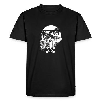 Clip on the cigar - Men's Premium Organic T-Shirt - black - Front - Nico (187cm)