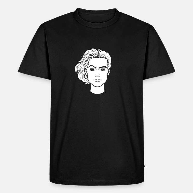 Drag Queen - Männer Premium Bio T-Shirt - Schwarz