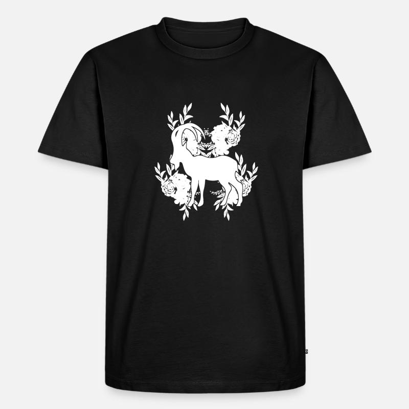 Sternzeichen Steinbock Symbol - Männer Premium Bio T-Shirt - Schwarz