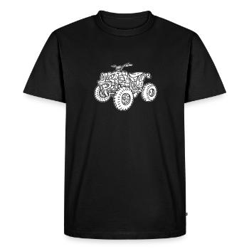 Quad - T-shirt Premium bio Homme - noir - Devant - Nico (187cm)