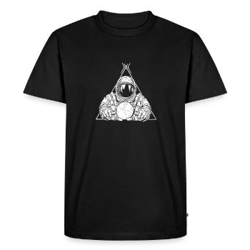 Astronaute, Astronaute, Cosmonaute - T-shirt Premium bio Homme - noir - Devant - Nico (187cm)