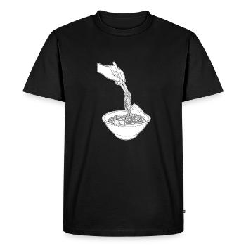Ramen - Men's Premium Organic T-Shirt - black - Front - Nico (187cm)