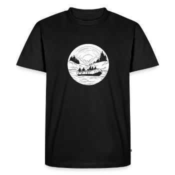 rafting - T-shirt Premium bio Homme - noir - Devant - Nico (187cm)