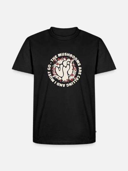 Mushroom Pickers Mushrooms - Men's Premium Organic T-Shirt - black