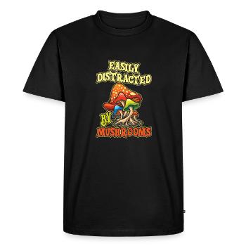 Mushroom pickers Mushrooms Mushrooms - Men's Premium Organic T-Shirt - black - Front - Nico (187cm)