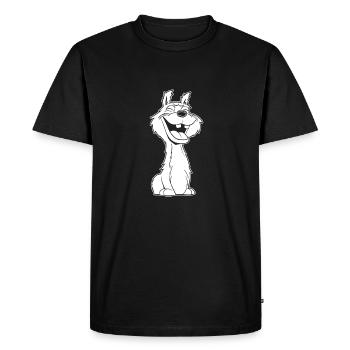 Llama Llama Smile - Men's Premium Organic T-Shirt - black - Front - Nico (187cm)