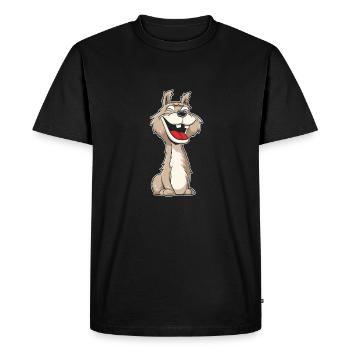 Llama Llama Funny - Men's Premium Organic T-Shirt - black - Front - Nico (187cm)
