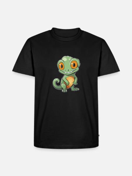 Chameleon Chameleon Funny - Men's Premium Organic T-Shirt - black