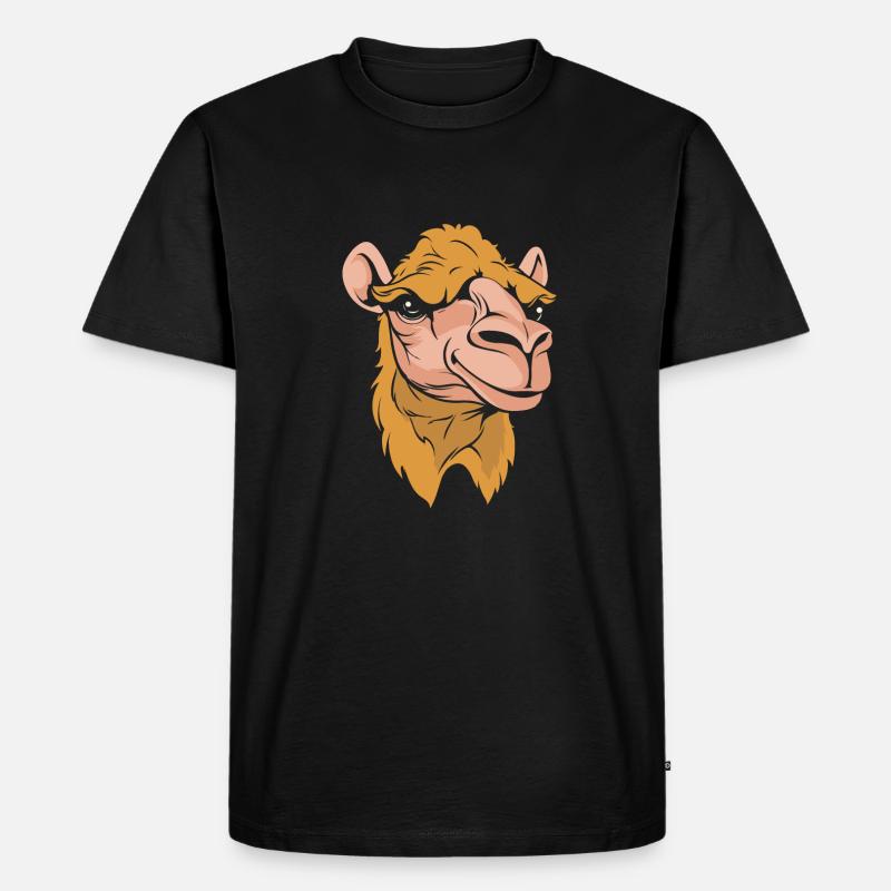 Kamel Cool - Männer Premium Bio T-Shirt - Schwarz