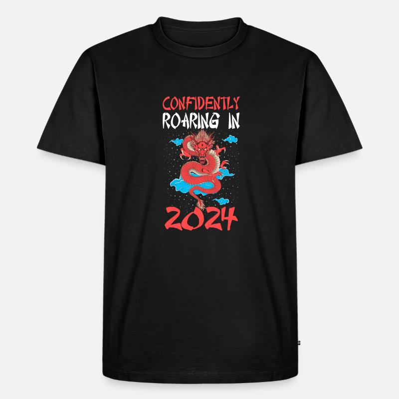 Année du Dragon 2024 - T-shirt Premium bio Homme - noir