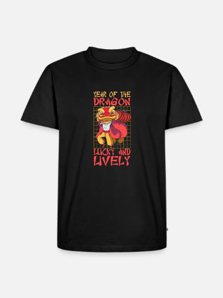 Année du Dragon 2024 - T-shirt Premium bio Homme - noir