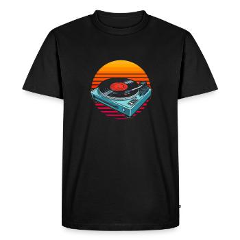 Vinyl Record Collector - Men's Premium Organic T-Shirt - black - Front - Nico (187cm)