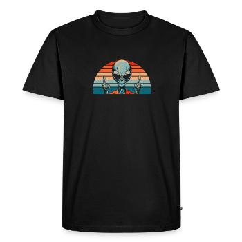 Alien Außerirdischer - T-shirt Premium bio Homme - noir - Devant - Nico (187cm)