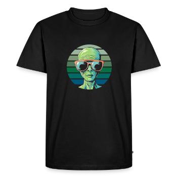 Alien Außerirdischer - T-shirt Premium bio Homme - noir - Devant - Nico (187cm)