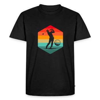 Golf Golfeurs Golfeurs - T-shirt Premium bio Homme - noir - Devant - Nico (187cm)