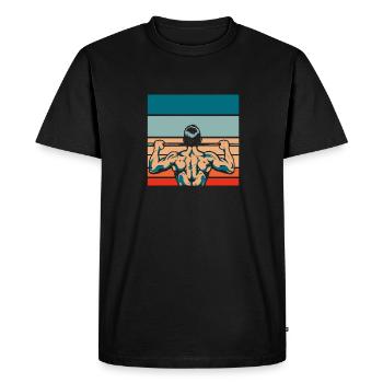 Aptitude - T-shirt Premium bio Homme - noir - Devant - Nico (187cm)