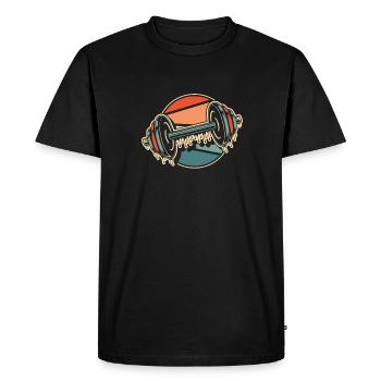 Aptitude - T-shirt Premium bio Homme - noir - Devant - Nico (187cm)