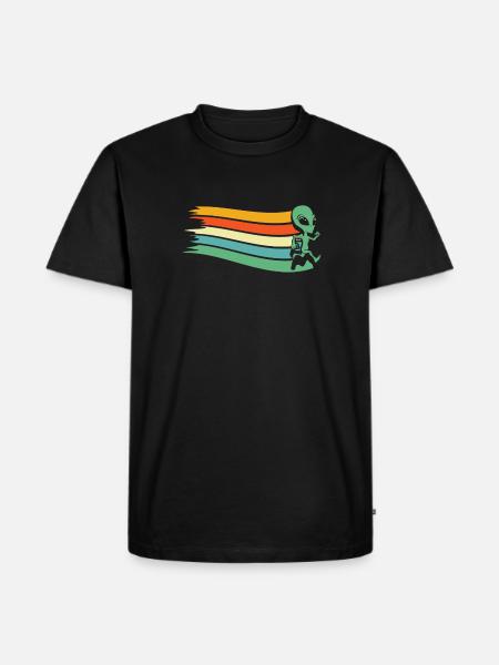 Alien Außerirdischer - Men's Premium Organic T-Shirt - black