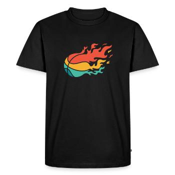 Joueur de basket-ball - T-shirt Premium bio Homme - noir - Devant - Nico (187cm)