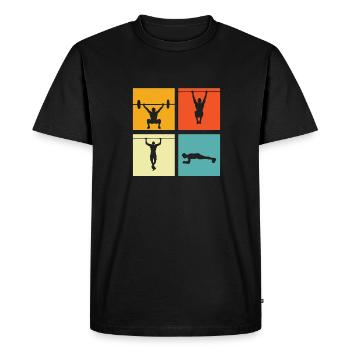 Aptitude - T-shirt Premium bio Homme - noir - Devant - Nico (187cm)