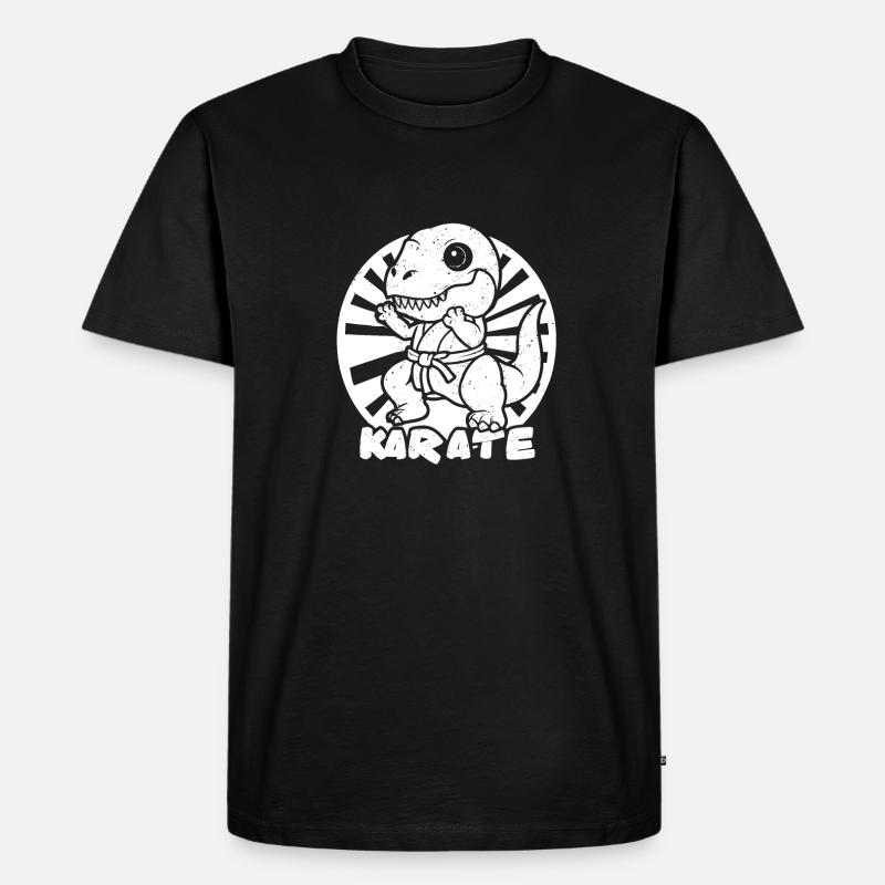 Karate - Männer Premium Bio T-Shirt - Schwarz