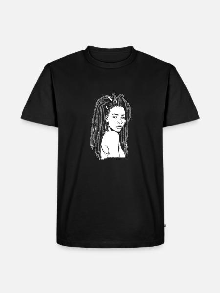 Rasta Haar Dreadlocks Dreadlocks Dreads - Mannen Premium Bio T-shirt - zwart