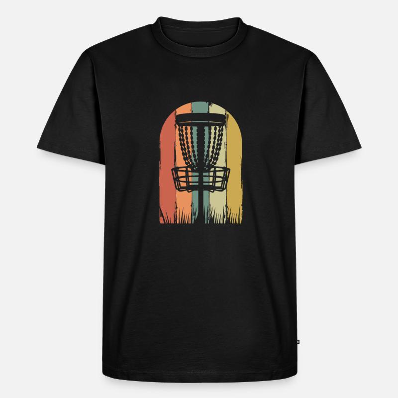 Frisbee Golf Disc Golf - Männer Premium Bio T-Shirt - Schwarz