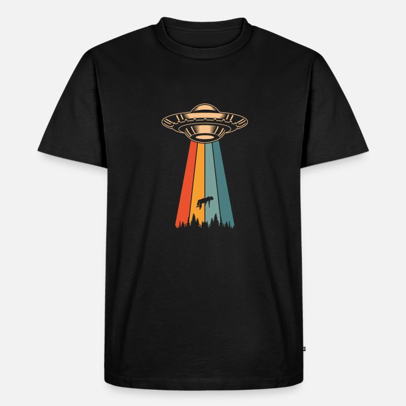 Alien Außerirdischer - Männer Premium Bio T-Shirt - Schwarz