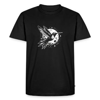 Hummingbird Dreamcatcher Bird - Men's Premium Organic T-Shirt - black - Front - Nico (187cm)