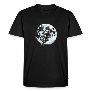 Lune de rugby - T-shirt Premium bio Homme - noir - Devant - Nico (187cm)
