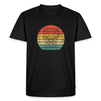 Année du Dragon 2024 - T-shirt Premium bio Homme - noir - Devant - Nico (187cm)